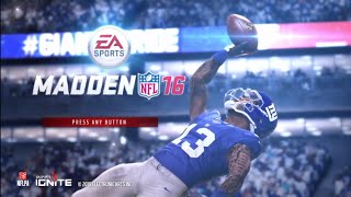 Madden NFL 16 -- Gameplay (PS4)