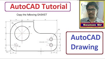 AutoCAD GASKET Drawing - AutoCAD Tutorial