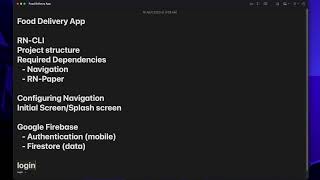 Food Delivery App using Firebase [React Native Tamil] [PART-1]