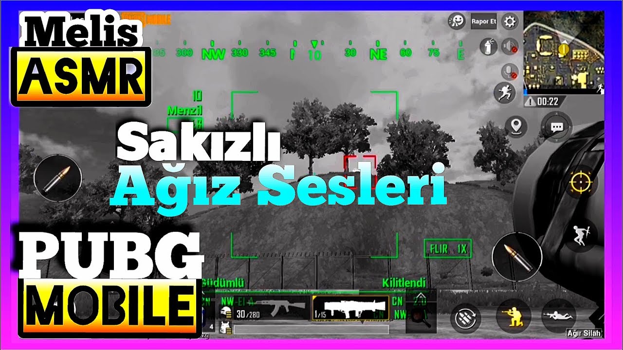 SAKIZ VE AĞIZ SESİ | PUBG MOBILE | AĞIR SİLAH MODU | TÜRKÇE ASMR