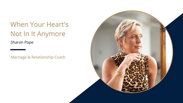 WHEN YOUR HEART'S NOT IN IT ANYMORE...