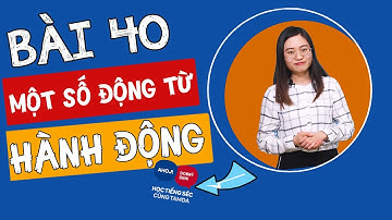 Học tiếng Séc cùng Tamda - Bài 40: Một số động từ HÀNH ĐỘNG