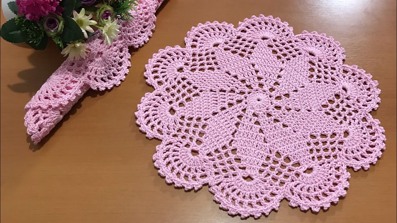 Toalhinha em Crochê / Sousplast Fácil