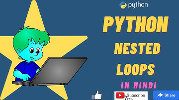 Nested Loops in Python in Hindi #python #learn #pythonprogramming