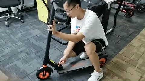 Kugoo Kirin S1 Folding process