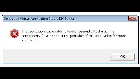 Unable to load virtual machine component Fix