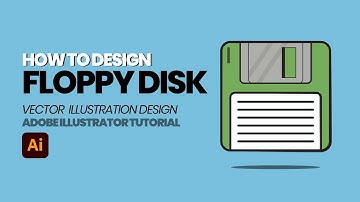 How to Design Floppy Disk Vector  Illustration Design in Adobe Illustrator
