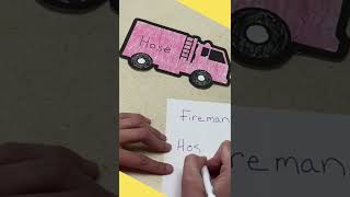 Fire Safety PRESCHOOL Writing Practice! #shorts Fire Safety PRESCHOOL Writing Practice! #shorts