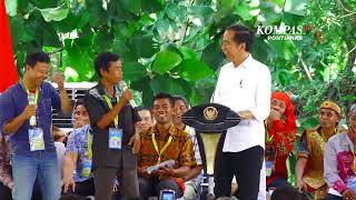 Petani Asal Sekadau Bikin Presiden Jokowi Tertawa