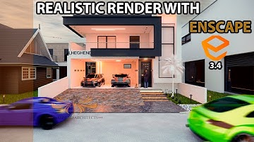 How to make a REALISTIC render exterior in Enscape for Revit 3.4