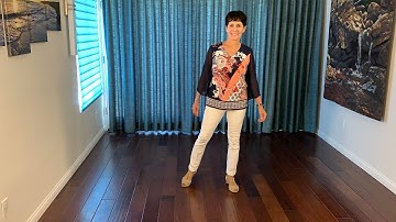 Agua y Fuego line dance demonstration and tutorial by Stephie