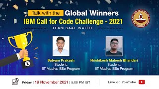 LIVE - Talk with the Global Winners _ IBM CALL FOR CODE CHALLENGE - 2021.