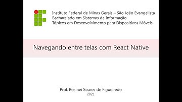 Navegando entre telas com React Native