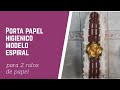 PORTA PAPEL HIGIÊNICO EM ESPIRAL com 2 rolos  #circulo  #barroco