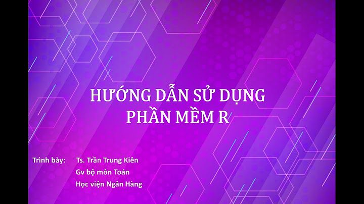 Sách hướng dẫn sử dụng phần mềm thống kê r