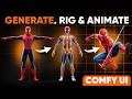 Generate, Rig &amp; Animate 3D Characters in Seconds! (ComfyUI Guide)