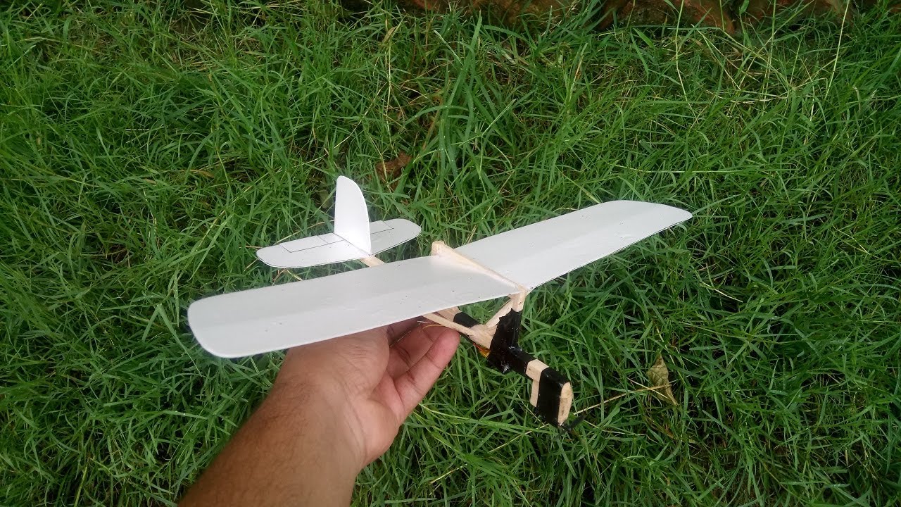 Mini Electric Airplane (Homemade Free Flying Plane) YouTube