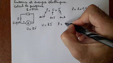 Comment calculer puissance dissipée par effet Joule ?