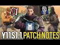 8 NEW OPERATOR & WEAPON BUFFS! - Y11S1.1 Patch Notes