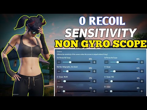 BEST SENSITIVITY SETTINGS WITHOUT GYROSCOPE + Zero RECOIN IN PUBG/BGMI IN 2023? NON GYRO SENSITIVITY