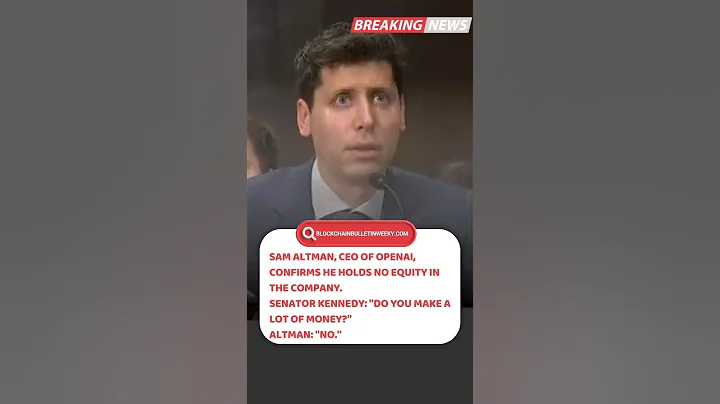 Sam Altman, CEO of OpenAI, confirms he holds no equity in the company. #blockchain #news