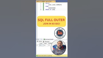 SQL FULL OUTER JOIN Explained in 60 Seconds 🚀 | Learn SQL Fast #shrots #ytshorts #sql