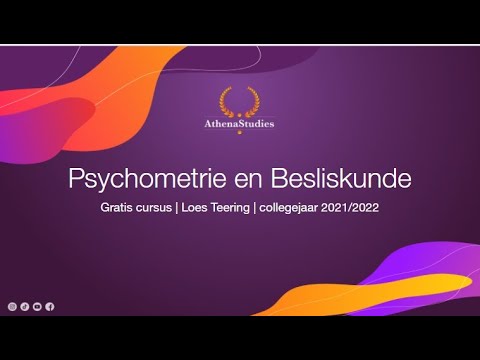 Gratis tentamentraining | Psychometrie en Besliskunde | RU Pedagogiek