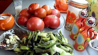Лечо из спаржевой фасоли за 30 минут!!! Без стерилизации!!! Вкуснотища!!! Лечо из спаржевой фасоли за 30 минут!!! Без стерилизации!!! Вкуснотища!!!