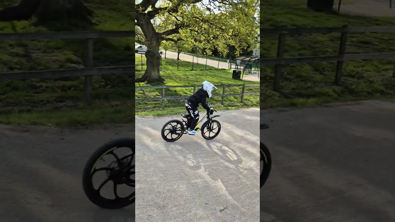 revvi 16 and amped a20 on bmx track UK  8 and 5 year old