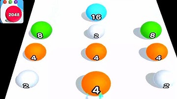 Ball Run 2048 Real Merge ! All Levels Gameplay (292-306) android,ios