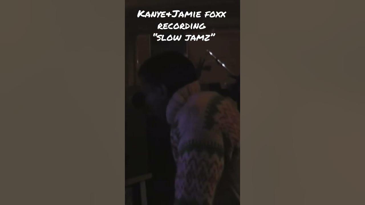Kanye & Jamie Foxx in studio recording “Slow Jamz” jeen yuhs clip #shorts