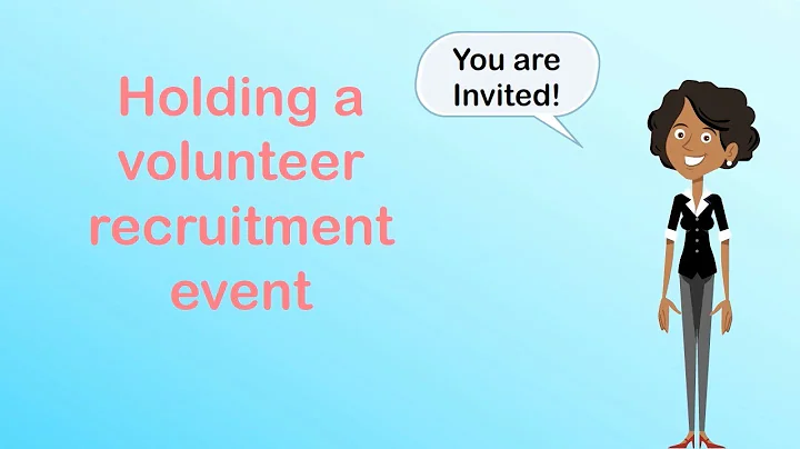 Holding a Volunteer Recruitment Event