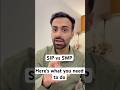 SIP vs SWP: Important difference! #mutualfunds #finance