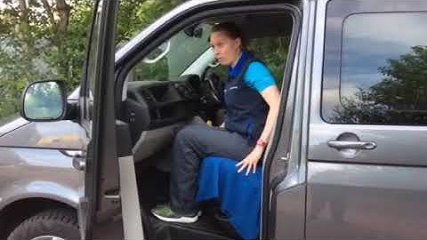How to get  in and out of a high car/van