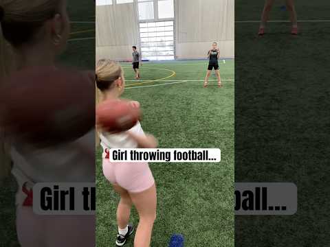 Girl vs Guy Quarterback! #nfl #sports #madden #ncaa #training #workout #practice #quarterback #elite