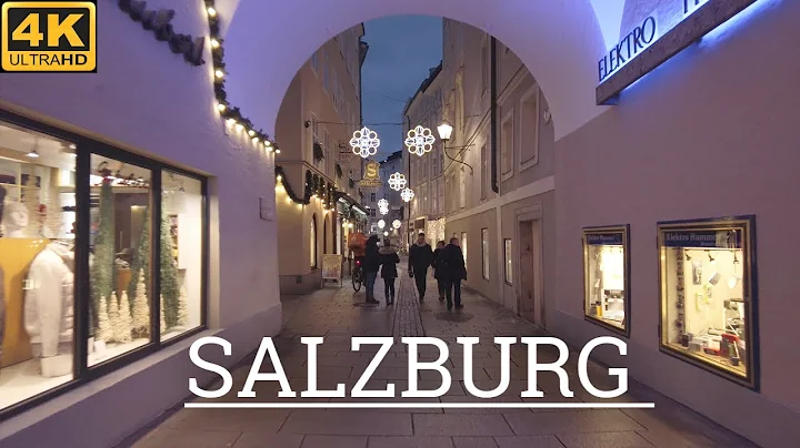 Salzburg Walking Tour 4K UHD | Linzer gasse Salzburg