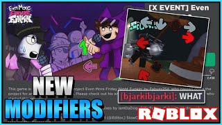 Players Reacting to MODIFIERS in ROBLOX EVEN MORE FNF 2!