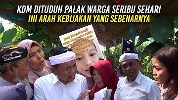 KDM DITUDUH PALAK WARGA SERIBU SEHARI | INI ARAH KEBIJAKAN YANG SEBENARNYA