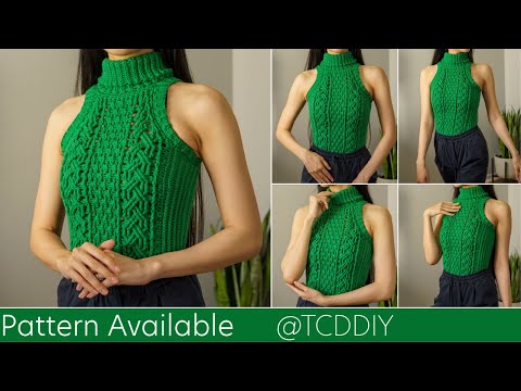 How to Crochet a Cable Turtleneck | Pattern & Tutorial DIY