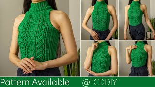 How to Crochet a Cable Turtleneck | Pattern & Tutorial DIY