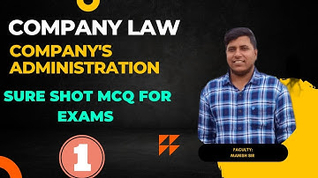 Company Law MCQ I COMPANY
