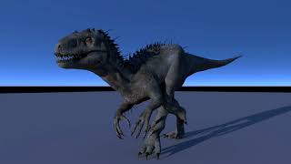 Autodesk Maya Indominus Rex Walk Cycle Test (Reupload)