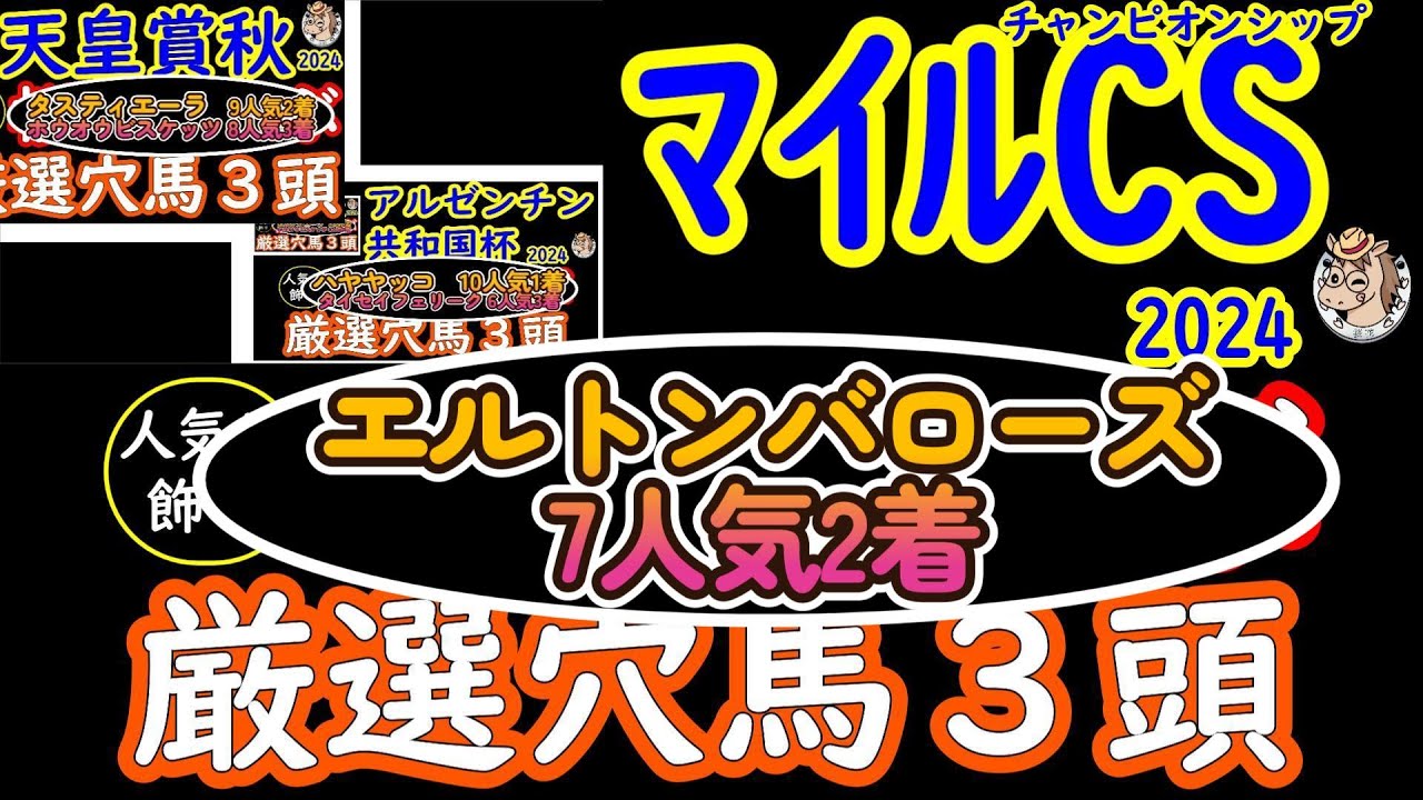 Three carefully selected dark horses selected by Ohka for the Mile