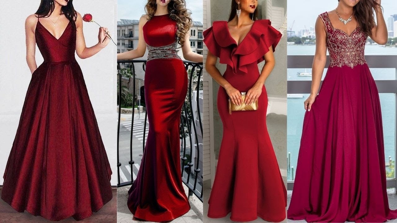 VESTIDOS TINTOS ELEGANTES PARA EVENTOS MODA 2022👗ELEGANT DRESSES FOR FASHION EVENTS 2022 YouTube