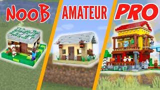 LEGO Minecraft NOOB vs AMATEUR vs PRO House!!
