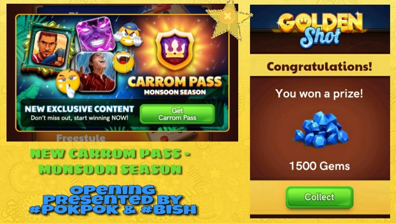 New Carrom Pass - Monsoon Season | Opening | Carrom Disc Pool ...