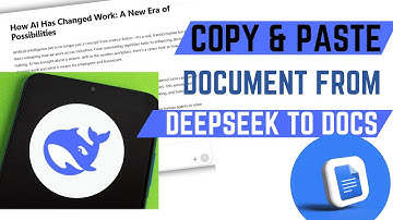 How To Copy And Paste Text From DeepSeek To Google Docs Using Smartphone