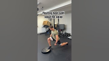 Floating heel split squat Kb swap