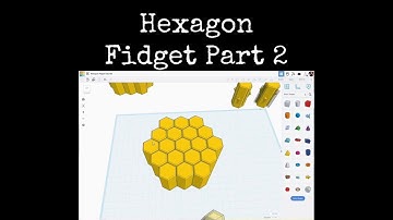 TinkerCAD Tips! Hexagon Fidget Part 2.                #tinkercad #caddesign #3dprintable #3dprinting
