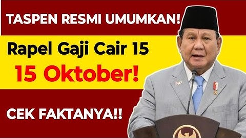 🔴 FIX! TASPEN Akhirnya Angkat Bicara Soal Rapel Gaji Pensiunan Cair 15 Oktober 2025 ‼️ Cek Faktanya